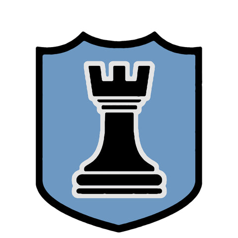 Rook Chess Sticker (Black)