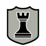 Black Rook Chess Piece 3.5" Die Cut Auto Window Decal