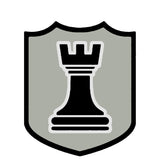 Black Rook Chess Piece 3.5" Die Cut Auto Window Decal