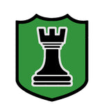 Black Rook Chess Piece 3.5" Die Cut Auto Window Decal