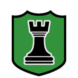 Black Rook Chess Piece 3.5" Die Cut Auto Window Decal