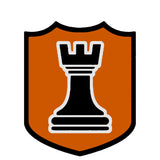 Black Rook Chess Piece 3.5" Die Cut Auto Window Decal