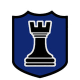 Black Rook Chess Piece 3.5" Die Cut Auto Window Decal