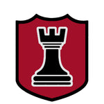 Black Rook Chess Piece 3.5" Die Cut Auto Window Decal