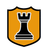 Black Rook Chess Piece 3.5" Die Cut Auto Window Decal