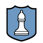 White Bishop Chess Piece 3.5" Die Cut Auto Window Decal