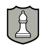 White Bishop Chess Piece 3.5" Die Cut Auto Window Decal