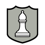 White Bishop Chess Piece 3.5" Die Cut Auto Window Decal