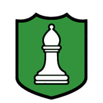 White Bishop Chess Piece 3.5" Die Cut Auto Window Decal