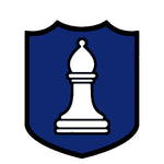 White Bishop Chess Piece 3.5" Die Cut Auto Window Decal