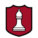 White Bishop Chess Piece 3.5" Die Cut Auto Window Decal