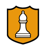 White Bishop Chess Piece 3.5" Die Cut Auto Window Decal