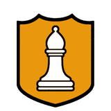 White Bishop Chess Piece 3.5" Die Cut Auto Window Decal