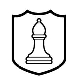 White Bishop Chess Piece 3.5" Die Cut Auto Window Decal