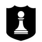 White Pawn Chess Piece 3.5" Die Cut Auto Window Decal