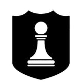 White Pawn Chess Piece 3.5" Die Cut Auto Window Decal