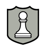 White Pawn Chess Piece 3.5" Die Cut Auto Window Decal