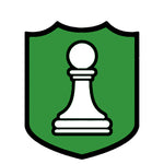 White Pawn Chess Piece 3.5" Die Cut Auto Window Decal