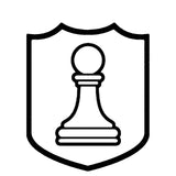 White Pawn Chess Piece 3.5" Die Cut Auto Window Decal