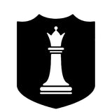 White Queen Chess Piece 3.5" Die Cut Auto Window Decal