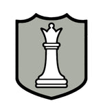 White Queen Chess Piece 3.5" Die Cut Auto Window Decal