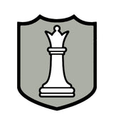 White Queen Chess Piece 3.5" Die Cut Auto Window Decal