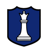 White Queen Chess Piece 3.5" Die Cut Auto Window Decal