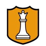 White Queen Chess Piece 3.5" Die Cut Auto Window Decal