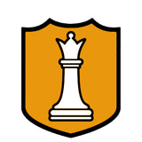 White Queen Chess Piece 3.5" Die Cut Auto Window Decal