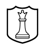 White Queen Chess Piece 3.5" Die Cut Auto Window Decal