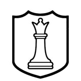 White Queen Chess Piece 3.5" Die Cut Auto Window Decal