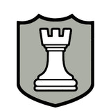 White Rook Chess Piece 3.5" Die Cut Auto Window Decal