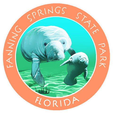 Fanning Springs State Park Florida 3.5" Die Cut Auto Window Decal