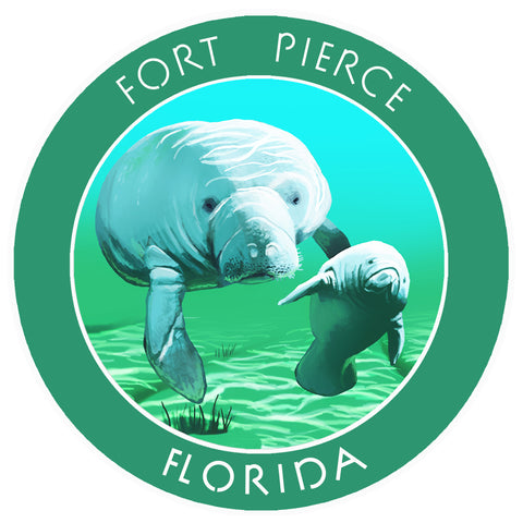 Fort Pierce Florida 3.5" Die Cut Auto Window Decal