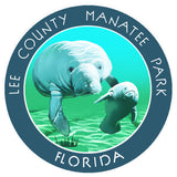 Lee County Manatee Park Florida 3.5" Die Cut Auto Window Decal