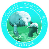 Lee County Manatee Park Florida 3.5" Die Cut Auto Window Decal
