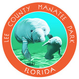 Lee County Manatee Park Florida 3.5" Die Cut Auto Window Decal