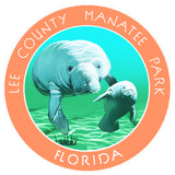 Lee County Manatee Park Florida 3.5" Die Cut Auto Window Decal