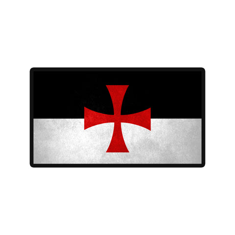 Knight Templars Beauseant Flag 11" W x 7.25" T Die Cut Auto Window Decal