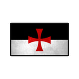 Knight Templars Beauseant Flag 3" W x 2" T Die Cut Auto Window Decal