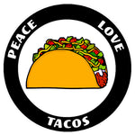 Peace Love Tacos 3.5" Die Cut Auto Window Decal