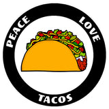 Peace Love Tacos 3.5" Die Cut Auto Window Decal