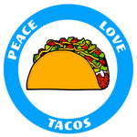 Peace Love Tacos 3.5" Die Cut Auto Window Decal