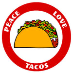 Peace Love Tacos 3.5" Die Cut Auto Window Decal