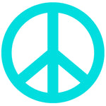 Peace Sign - 4" Die Cut Auto Window Decal