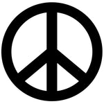 Peace Sign - 4" Die Cut Auto Window Decal