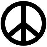 Peace Sign - 4" Die Cut Auto Window Decal