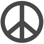 Peace Sign - 4" Die Cut Auto Window Decal