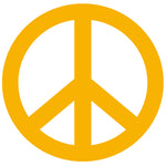 Peace Sign - 4" Die Cut Auto Window Decal