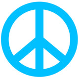 Peace Sign - 4" Die Cut Auto Window Decal